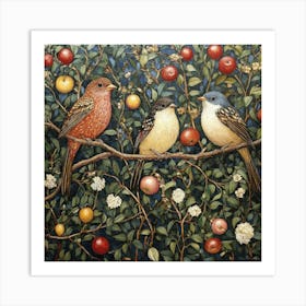 Birds On A Branch Art 16 Art Print