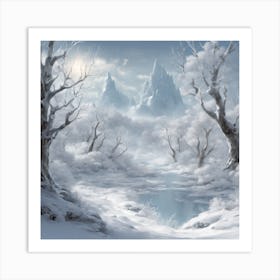 970284 In Winter, The Landscape Transforms Into A Serene Xl 1024 V1 0 Art Print