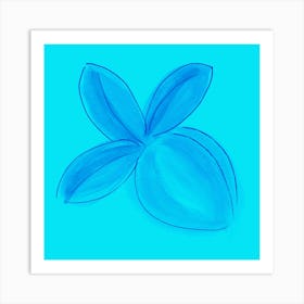 Lemon Blue Bright 1 Art Print