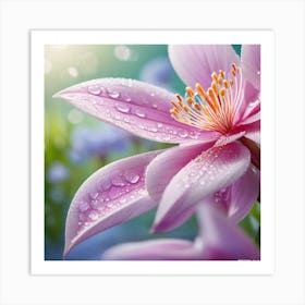 Pink Lotus Flower Art Print