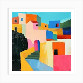 Abstract Travel Collection San Salvador El Salvador 2 Art Print