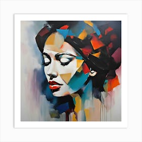 Abstract Of A Woman 1 Art Print