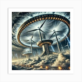 Stratospheric Turbines Art Print