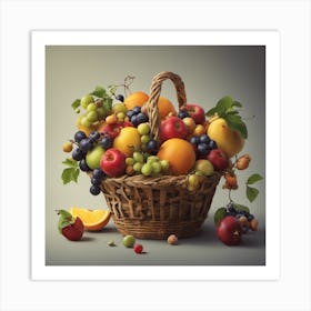 Basket Of Fruit 1 Art Print