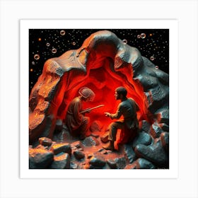 Red Rock Shelter Art Print