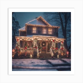 Christmas House 99 Art Print