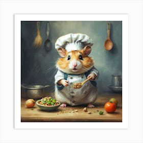 Chef Hamster 17 Art Print