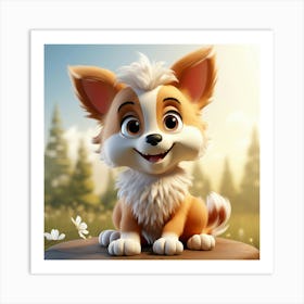 Corgi Puppy 1 Art Print