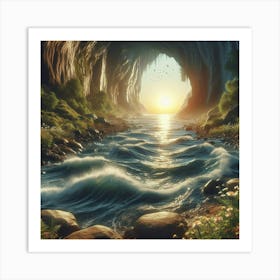 Capture the Magic: Photography Tips for Mountain Streams. Art Print