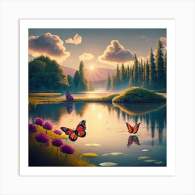 Nature or Butterfly Art Print