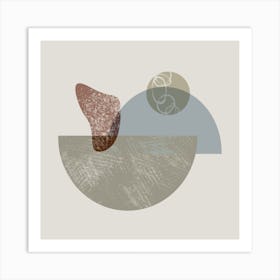 Abstract Geometric Shapes Art Print