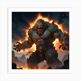 Demon From World Of Warcraft Art Print