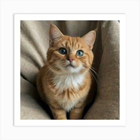 Orange Tabby Cat 1 Art Print