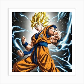 Goku power Art Print