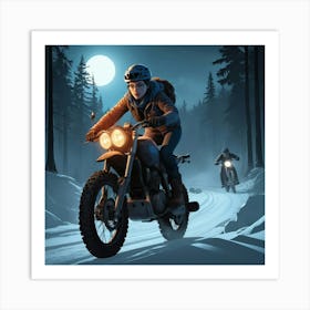 Graphic Design We Ride Until Dawn Art 2 Art Print