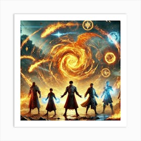 Ronan Ashheart Children United Flame Art Print