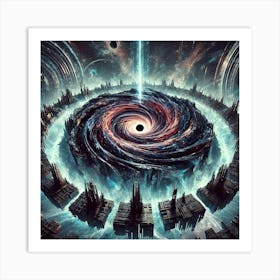 Formation Of The Shattered Realm Converted Art Print