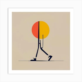 Man Walking Art Print