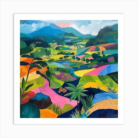 Abstract Travel Collection Bali Indonesia 4 Art Print