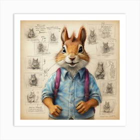 Chipmunk 5 Art Print