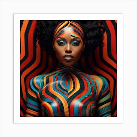 Afrofuturism Woman Art Print