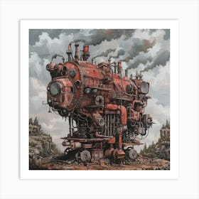 Steam Engine 1 Art Print