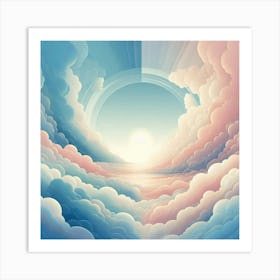 Abstract Clouds 8 Art Print