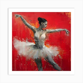 Expressive Ballet Dancer Art Print