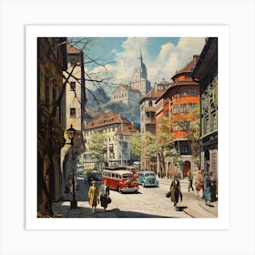 Switzerland Street Scene 4 Art Print