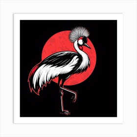 Korean Crane 1 Art Print