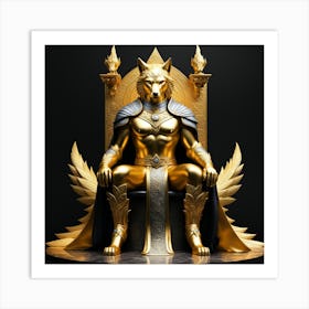 Golden Throne 1 Art Print
