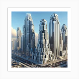 Futuristic Cityscape 26 Art Print