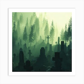 Graveyard 3 Art Print