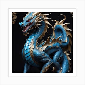 Blue Dragon 1 Art Print