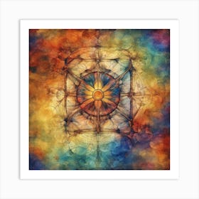 Psychedelic Abstract Painting Art Print