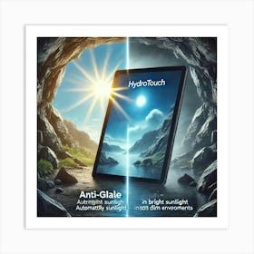 A High Tech Smart Tablet Featuring Anti Glare Tech Art Print