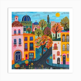 Kids Travel Illustration Madrid 1 Art Print