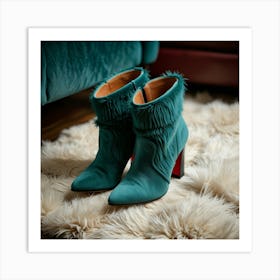 Christian Louboutin Boots Art Print