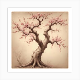 An Enchanting Cherry Tree Art Print