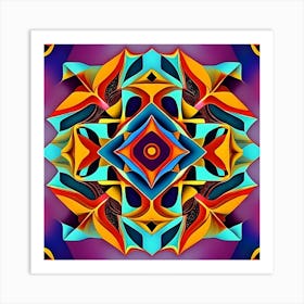 Abstract Mandala 6 Art Print