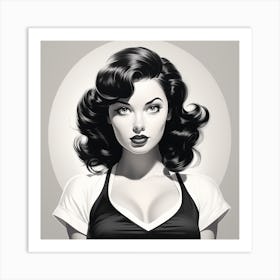 Pin Up Girl 1 Art Print