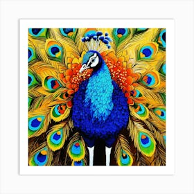 Pride of peacocks Art Print