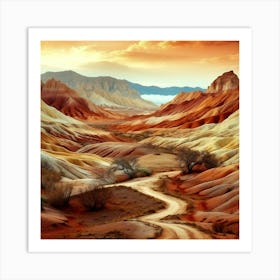 Desert Landscape Art Print