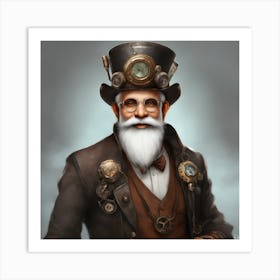 Steampunk Man Art Print