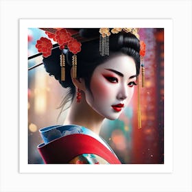 Geisha 161 Art Print