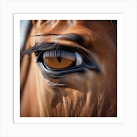 Eye Of A Horse 27 Art Print