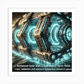 Cascade Sovereignty Scifi Tempest Tide Carrier Outer Shell Art Print