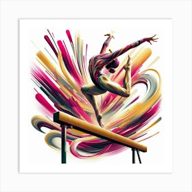 Gymnastics Art Print