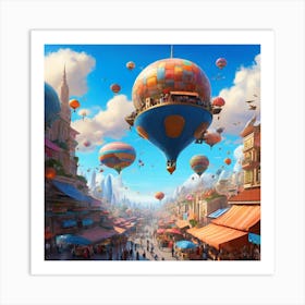 City In The Sky Art Print