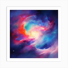 Galaxy Painting 5 Art Print